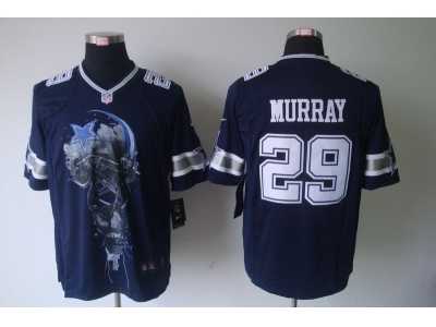 Nike nfl dallas cowboys #29 DeMarco Murray blue jerseys[helmet tri-blend limited]