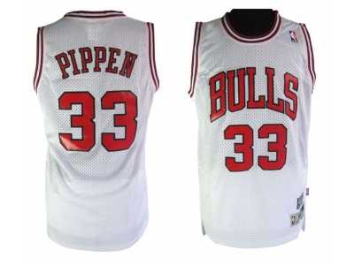 Chicago Bulls #33 Scottie Pippen Soul Swingman Stitch White