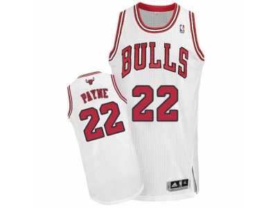 Men's Adidas Chicago Bulls #22 Cameron Payne Authentic White Home NBA Jersey