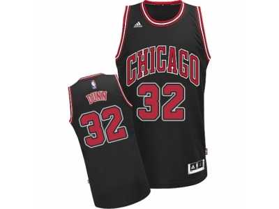 Men's Adidas Chicago Bulls #32 Kris Dunn Swingman Black Alternate NBA Jersey