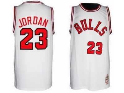 NBA Chicago Bulls #23 Michael Jordan White Jerseys(1984-1985 Hardwood Classics)