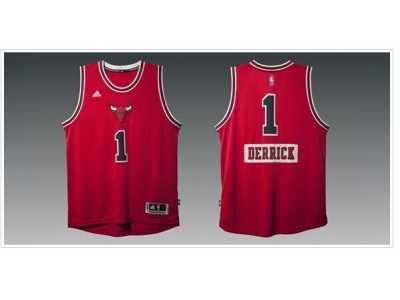 NBA chicago bulls #1 derrick red jerseys(2014 Christmas edition)