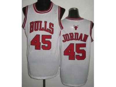 nba Chicago Bulls #45 Michael Jordan white Jerseys[Revolution 30]