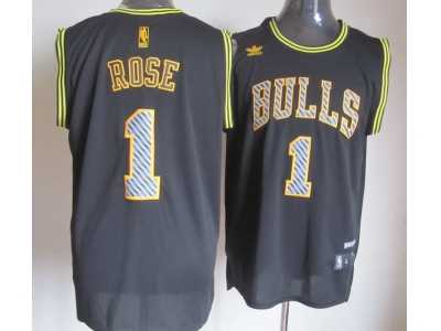 nba chicago bulls #1 rose black[2013 new]