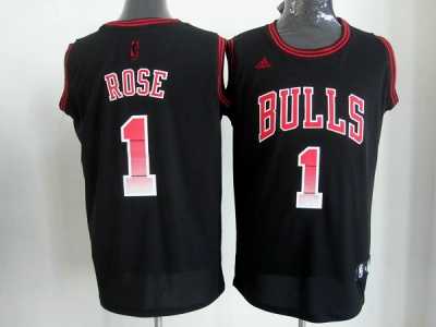 nba chicago bulls #1 rose black[limited edition]