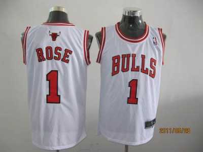 nba chicago bulls #1 rose white[2011 swingman revolution 30]