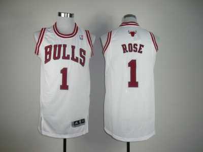 nba chicago bulls #1 rose white[Revolution 30]