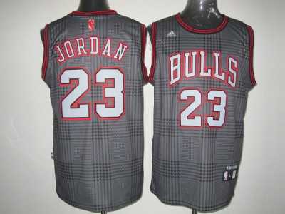 nba chicago bulls #23 jordan black-grey[2012]