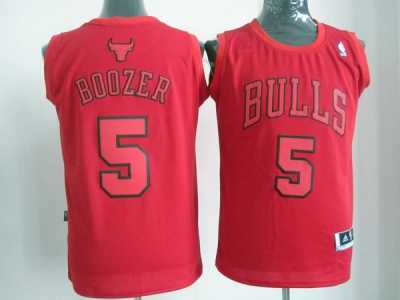nba chicago bulls #5 boozer red jerseys[fullred]
