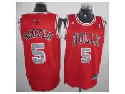 nba chicago bulls #5 boozer red[grey number][2011 swingman revolution 30]