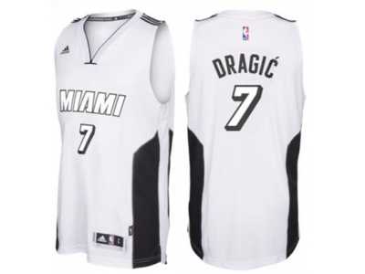 adidas Miami Heat #7 Goran Dragic White Tie Swingman Climacool Jersey
