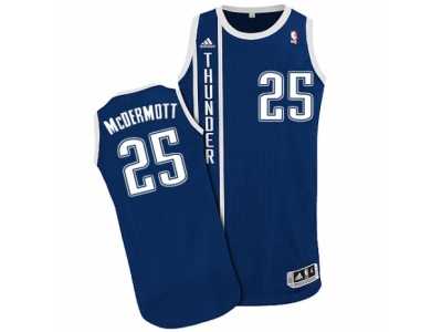 Men's Adidas Oklahoma City Thunder #25 Doug McDermott Authentic Navy Blue Alternate NBA Jersey