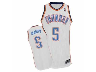 Men's Adidas Oklahoma City Thunder #5 Victor Oladipo Authentic White Home NBA Jersey