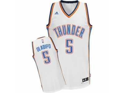 Men's Adidas Oklahoma City Thunder #5 Victor Oladipo Swingman White Home NBA Jersey