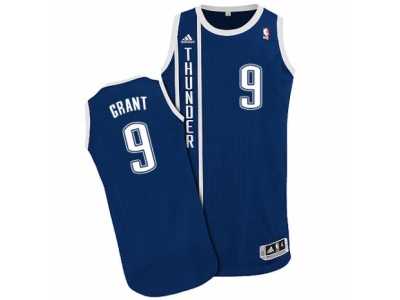 Men's Adidas Oklahoma City Thunder #9 Jerami Grant Authentic Navy Blue Alternate NBA Jersey