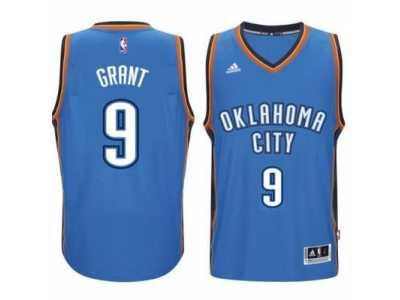 Men's Oklahoma City Thunder #9 Jerami Grant adidas Light Blue New Swingman Road Jersey