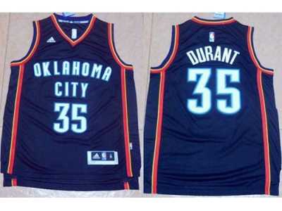 Oklahoma City Thunder #35 Kevin Durant Black New Fashion Stitched NBA Jersey