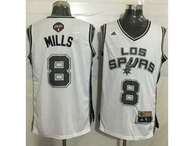 Men San Antonio Spurs #8 Patty Mills White Latin Nights Stitched NBA Jersey