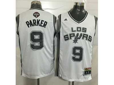 Men San Antonio Spurs #9 Tony Parker White Latin Nights Stitched NBA Jersey