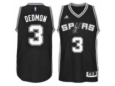 Men's San Antonio Spurs #3 Dewayne Dedmon adidas Black Player Swingma Jersey