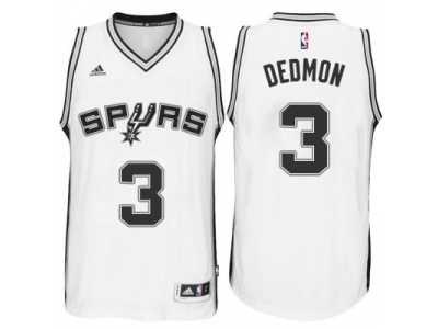 Men's San Antonio Spurs #3 Dewayne Dedmon adidas White Player Swingma Jersey