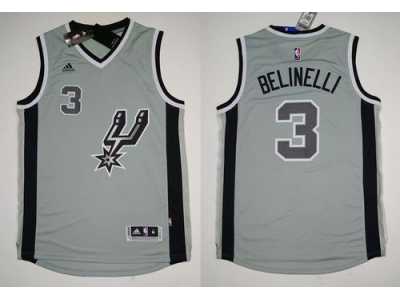 NBA San Antonio Spurs #3 Marco Belinelli Grey Alternate Stitched Jerseys