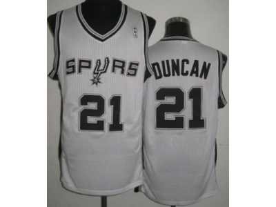 nba San Antonio Spurs #21 Tim Duncan white Jerseys[Revolution 30]