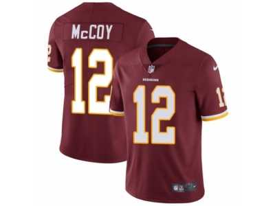 Men's Nike Washington Redskins #12 Colt McCoy Vapor Untouchable Limited Burgundy Red Team Color NFL Jersey