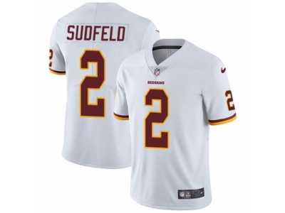 Men's Nike Washington Redskins #2 Nate Sudfeld Vapor Untouchable Limited White NFL Jersey
