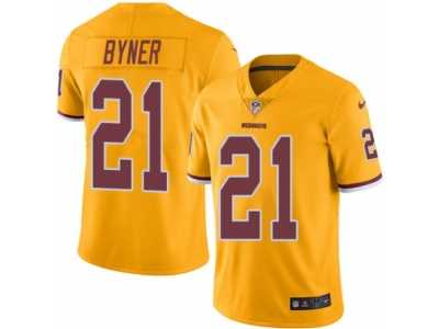 Men's Nike Washington Redskins #21 Earnest Byner Limited Gold Rush NFL Jersey