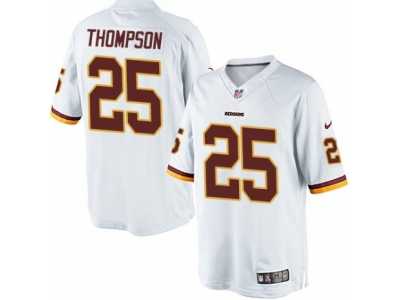 Men's Nike Washington Redskins #25 Chris Thompson Limited White NFL Jersey
