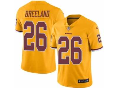Men's Nike Washington Redskins #26 Bashaud Breeland Limited Gold Rush NFL Jersey