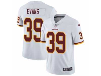 Men's Nike Washington Redskins #39 Josh Evans White Vapor Untouchable Limited Player NFL Jersey