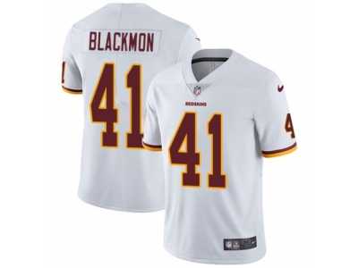 Men's Nike Washington Redskins #41 Will Blackmon Vapor Untouchable Limited White NFL Jersey