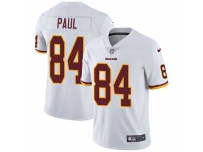 Men's Nike Washington Redskins #84 Niles Paul Vapor Untouchable Limited White NFL Jersey