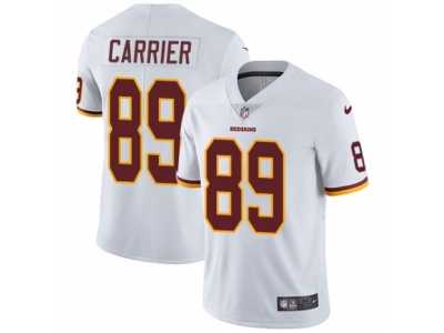 Men's Nike Washington Redskins #89 Derek Carrier Vapor Untouchable Limited White NFL Jersey
