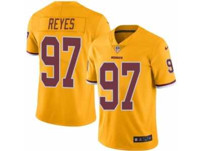 Men's Nike Washington Redskins #97 Kendall Reyes Limited Gold Rush NFL Jersey