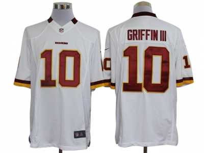 Nike NFL Washington Redskins #10 Robert Griffin III White Jerseys(Limited)
