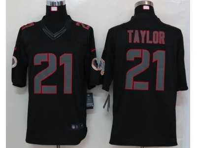 Nike NFL Washington Redskins #21 fred taylor black Jerseys(Limited)