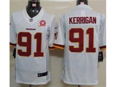 Nike NFL Washington Redskins #91 Ryan Kerrigan white Jerseys(Limited)