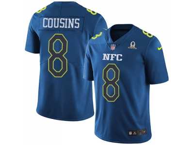 Nike Washington Redskins #8 Kirk Cousins Navy Men's Stitched NFL Limited NFC 2017 Pro Bowl Jersey
