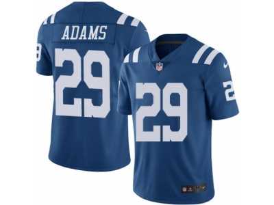 Men's Nike Indianapolis Colts #29 Mike Adams Limited Royal Blue Rush NFL Jersey