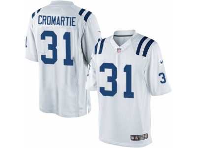 Men's Nike Indianapolis Colts #31 Antonio Cromartie Limited White NFL Jersey