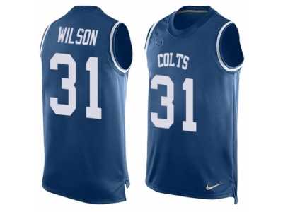 Men's Nike Indianapolis Colts #31 Quincy Wilson Limited Royal Blue Player Name & Number Tank Top NFL Jersey