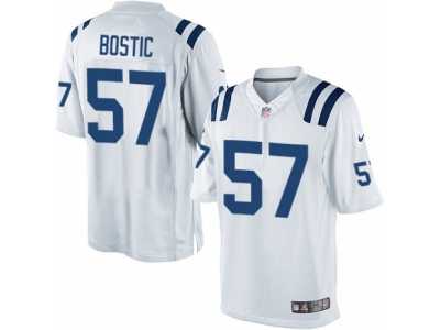 Men's Nike Indianapolis Colts #57 Jon Bostic Limited White NFL Jersey