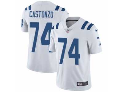 Men's Nike Indianapolis Colts #74 Anthony Castonzo Vapor Untouchable Limited White NFL Jersey