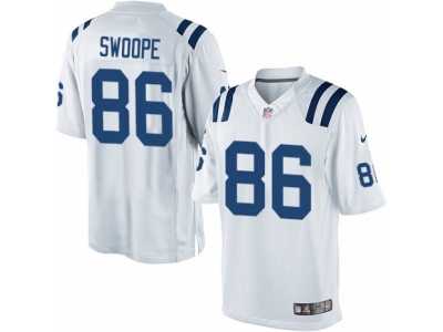 Men's Nike Indianapolis Colts #86 Erik Swoope Limited White NFL Jersey