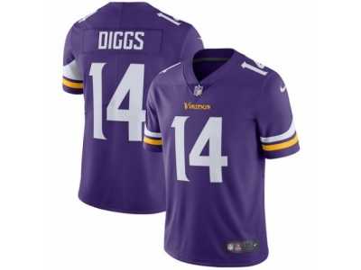 Men's Nike Minnesota Vikings #14 Stefon Diggs Vapor Untouchable Limited Purple Team Color NFL Jersey