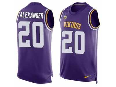 Men's Nike Minnesota Vikings #20 Mackensie Alexander Limited Purple Player Name & Number Tank Top NFL Jersey