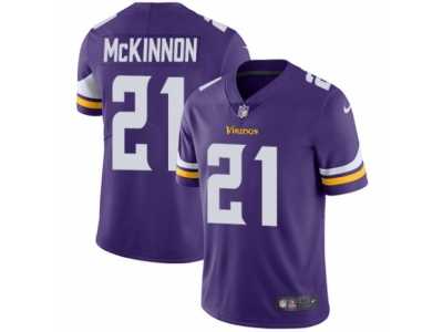 Men's Nike Minnesota Vikings #21 Jerick McKinnon Vapor Untouchable Limited Purple Team Color NFL Jersey
